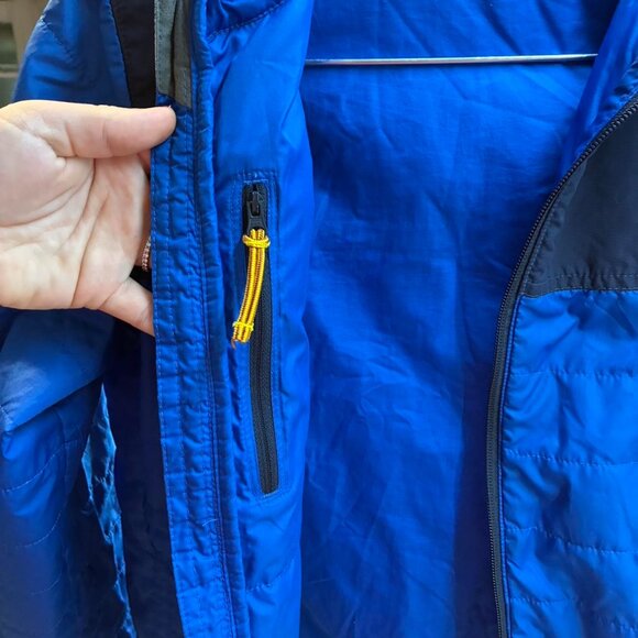 Children’s L.L. Bean Blue and Black Light Puffer Jacket, Size L (14-16) - Picture 6 of 8